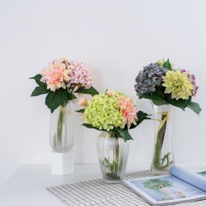 뜨거운 판매 아름 다운 로맨틱 웨딩 테이블 장식 신부 꽃다발 인공 실크 꽃