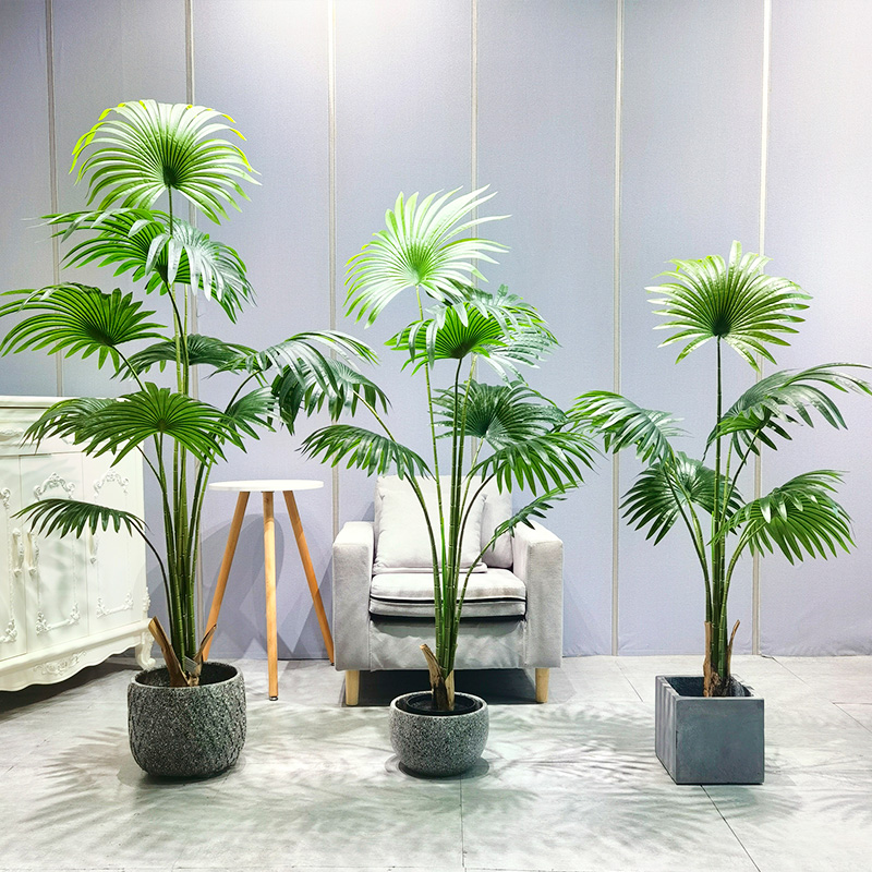 Artificial plants Tree home decor bonsai tree plastic plants pots garden landscaping modern fake plants indoor Sabal trees